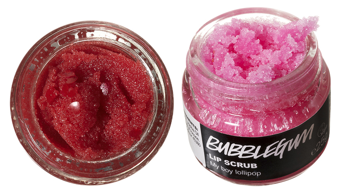 Сахарные скрабы для губ Santa's и Bubblegum, Lush
